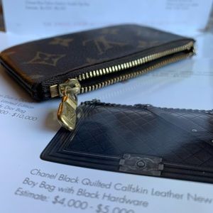 Louis Vuitton Key Pouch Monogram canvas